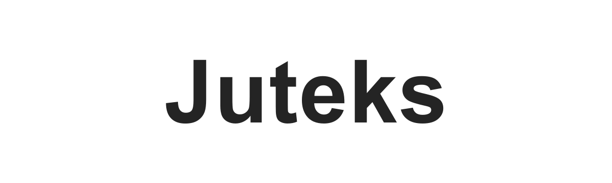 Текстовый логотип Juteks Текстовый логотип Juteks