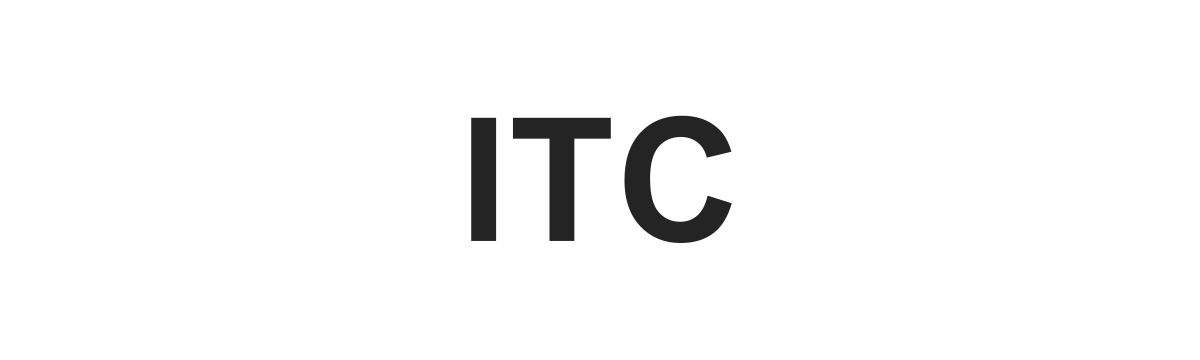 Текстовый логотип ITC Текстовый логотип ITC