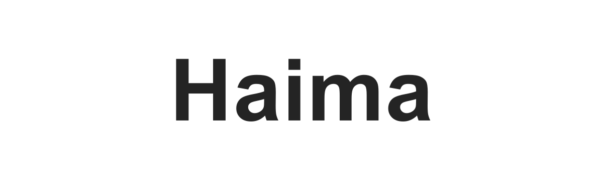 Текстовый логотип Haima Текстовый логотип Haima