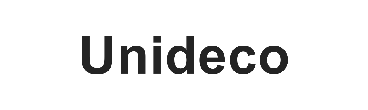 Текстовый логотип Unideco Текстовый логотип Unideco