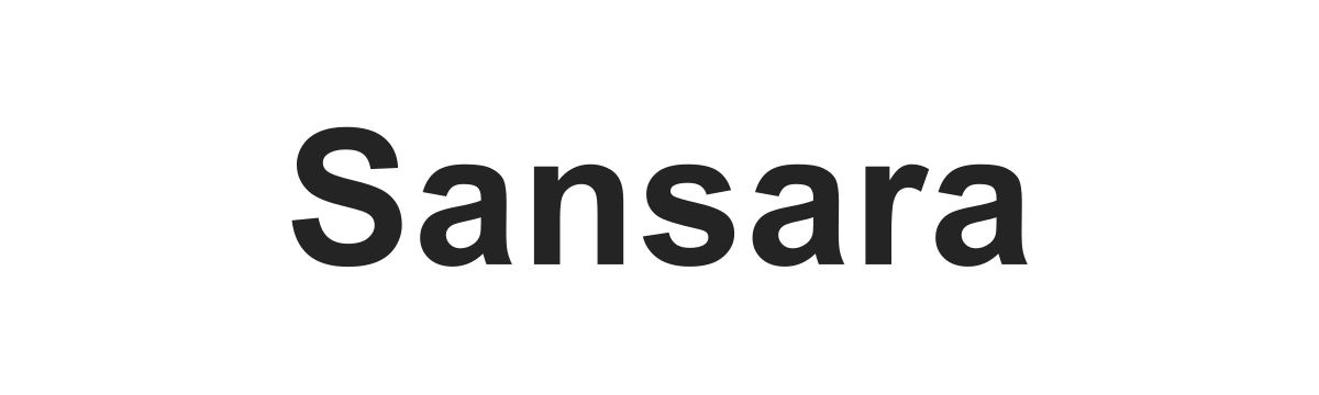 Текстовый логотип Sansara Текстовый логотип Sansara