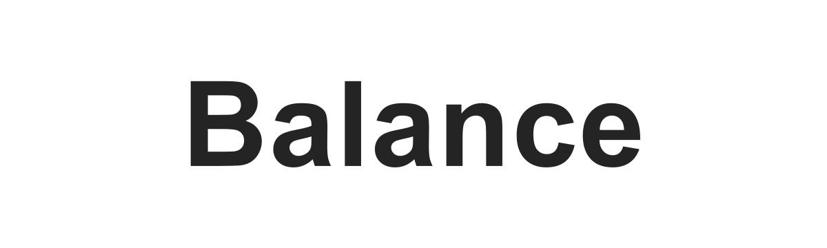 Текстовый логотип Balance Текстовый логотип Balance