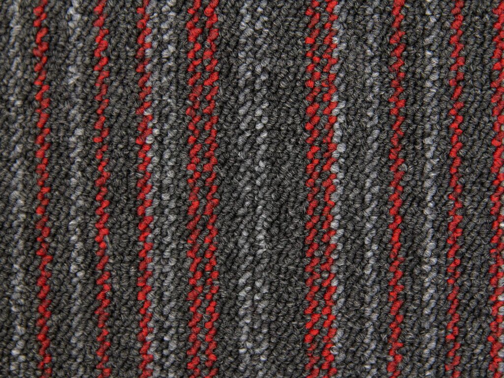 Плитка ковровая Bonkeel Space\Спейс Strip Red, 50х50, 5м2\уп, PP SD