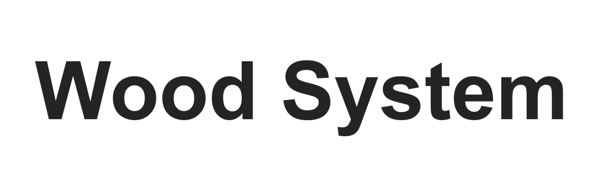 Текстовый логотип Wood System Текстовый логотип Wood System