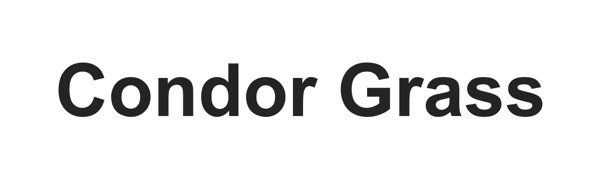 Текстовый логотип Condor Grass Текстовый логотип Condor Grass