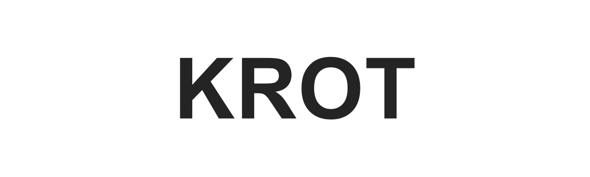 Текстовый логотип KROT Текстовый логотип KROT