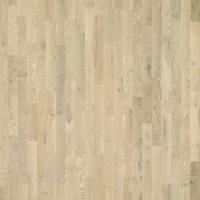 Паркет Karelia Upofloor | OAK TUNDRA WHITE MATT LOC, трехполосный