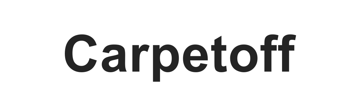 Текстовый логотип Carpetoff Текстовый логотип Carpetoff
