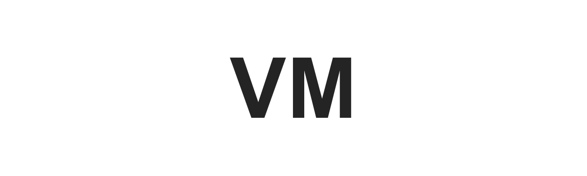 Текстовый логотип VM Текстовый логотип VM