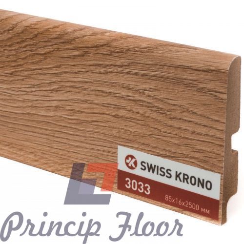 Плинтус Kronopol P85 3033, Livorno Oak, 2500х85х16мм, 9шт\уп