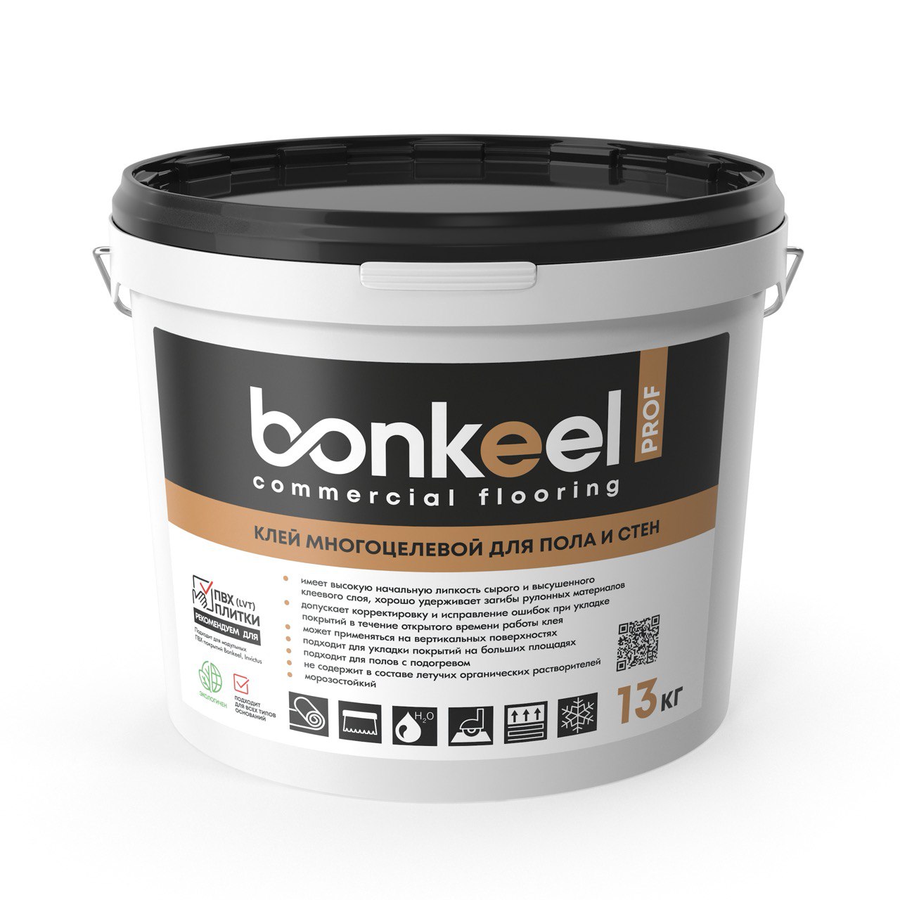 Клей многоцелевой Bonkeel Prof для пола и стен, 13 кг