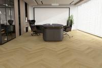 ПВХ плитка KBS floor (КБС флоор) Клеевая (Dry Back) - Herringbone (Английская елочка) Herringbone Light Oak CDW 1064L-01  2,5мм / 0,55 мм / 153х765 мм, упак.1,873м2