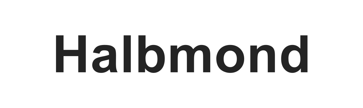 Текстовый логотип Halbmond Текстовый логотип Halbmond