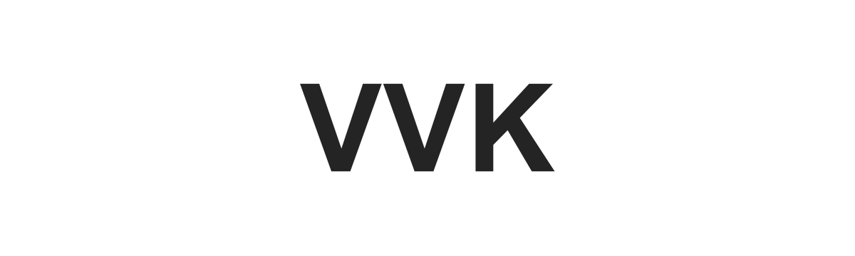 Текстовый логотип VVK Текстовый логотип VVK