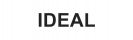 Текстовый логотип IDEAL