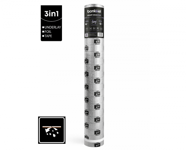 Подложка для SPC Bonkeel Secura Aquastop 1,5мм 140кг\м³ (1х6\6м2)